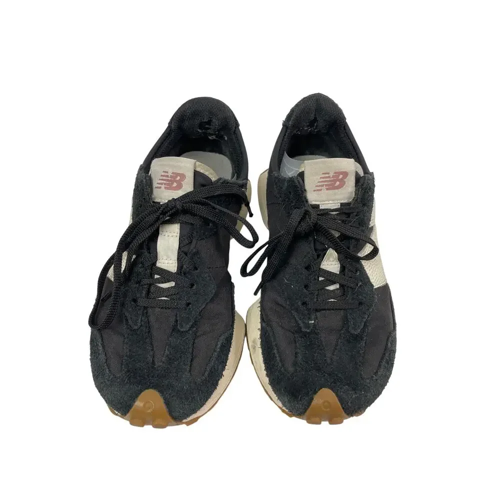 New Balance 327 Unisex Black Suede Lace Up Low Top Athletic Sneakers Shoes 7.5